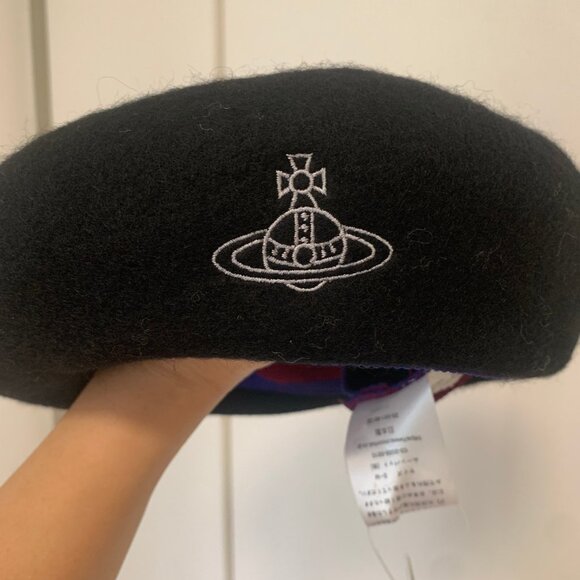 Black wool beret Vivienne Westwood - Picture 3 of 7